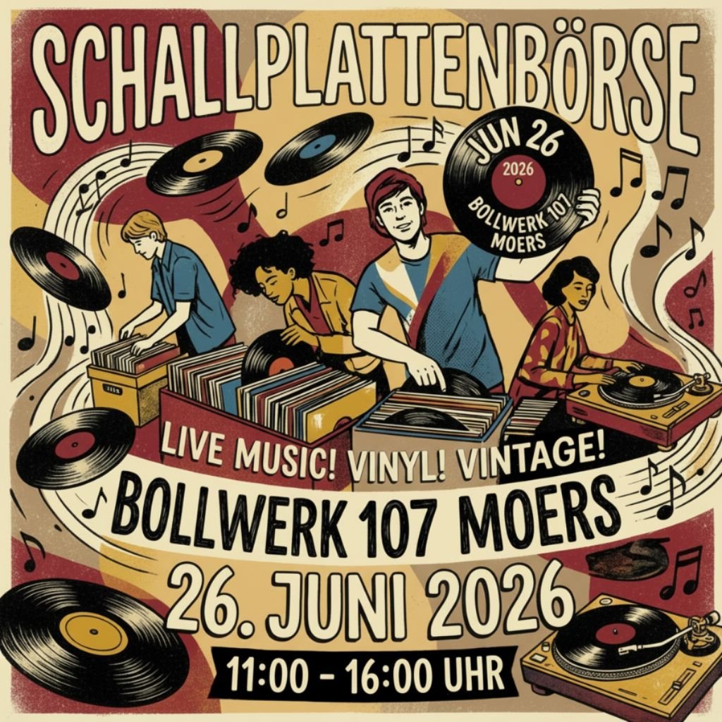 Schallplattenbörse Moers 2026 Poster